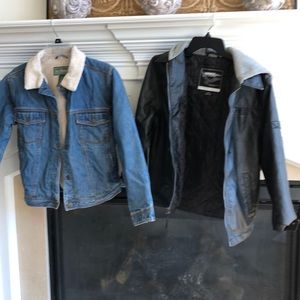 Boys large LL Bean and Tony Hawk jackets